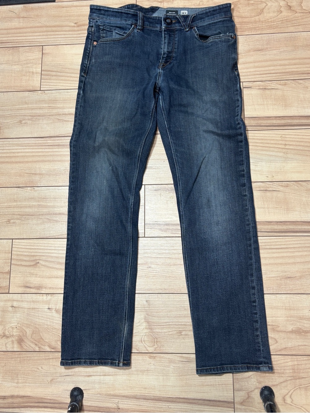 Volcom Men's Straight Jeans - Dark Indigo